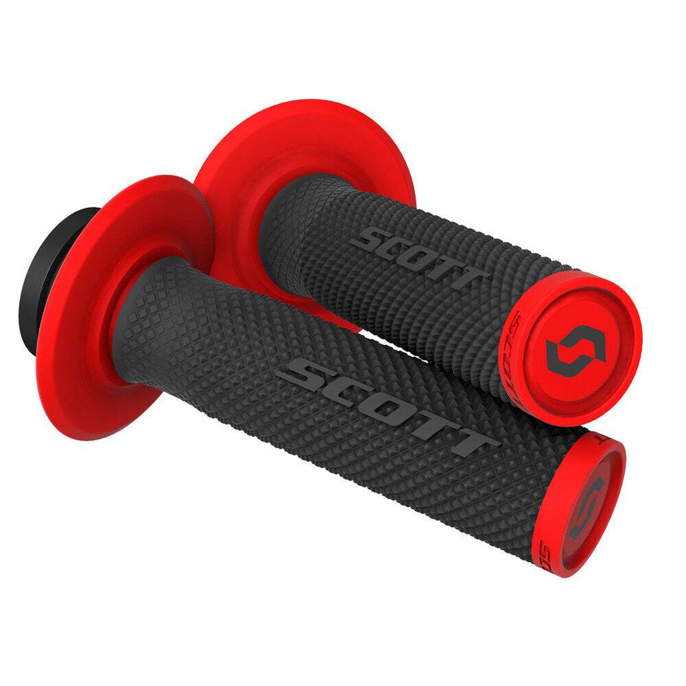 Scott SX II Grips Lock On + Cam Set Black/Red