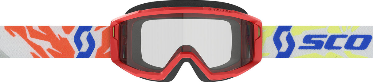 Scott Primal Youth Goggles Red w/Clear Lens