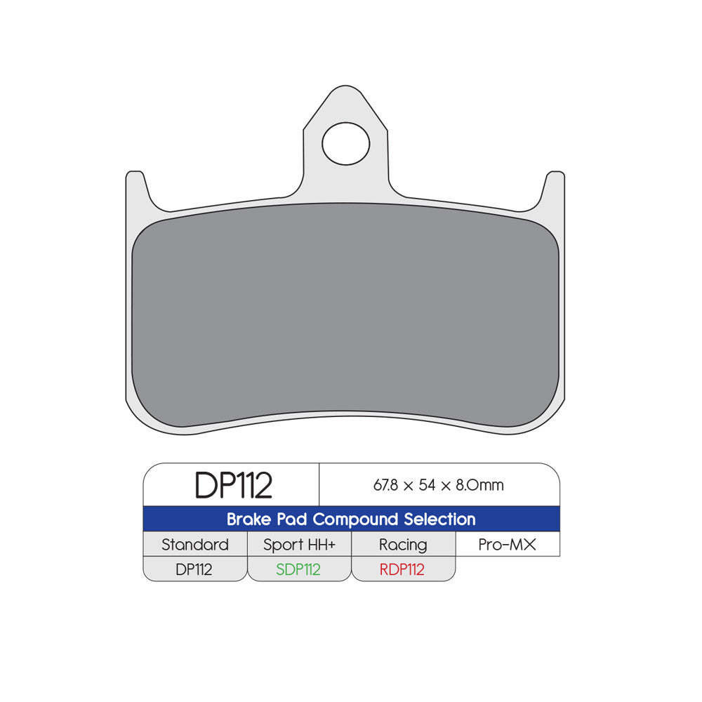 DP Brake Pads SDP112 SDP SPORT HH+ Brake Pads