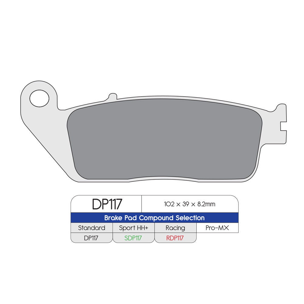 DP Brake Pads SDP117 SDP SPORT HH+ Brake Pads