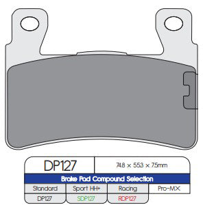 DP Brakes SDP127 SDP SPORT HH+ Brake Pads