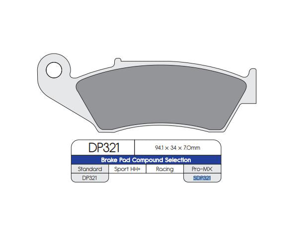 DP Brake Pads SDP321 SDP Pro-MX Brake Pads