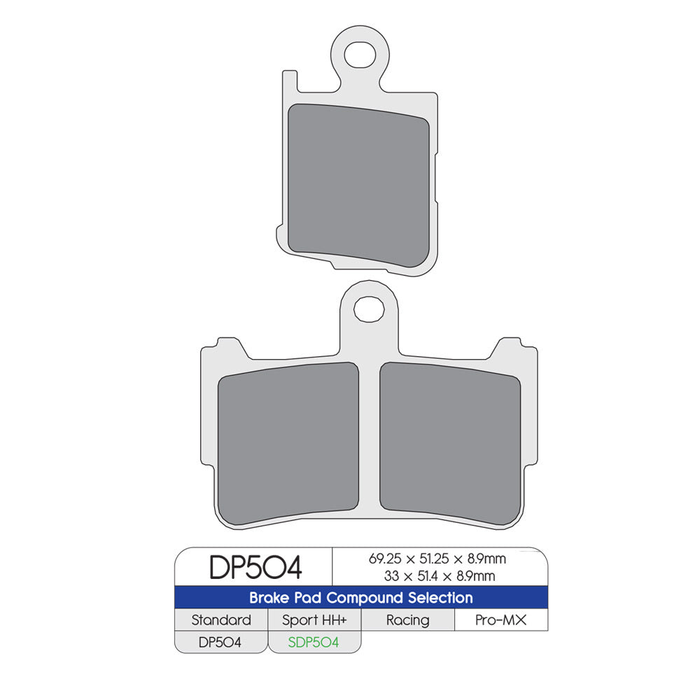 DP Brake Pads SDP504 SDP SPORT HH+ Brake Pads