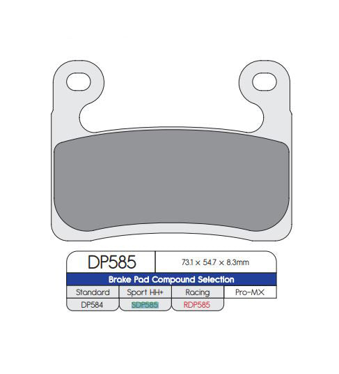 DP Brake Pads SDP585 SDP SPORT HH+ Brake Pads