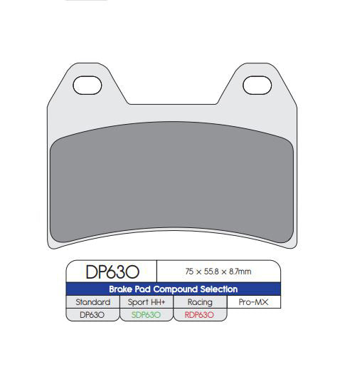 DP Brake Pads SDP630 SDP SPORT HH+ Brake Pads