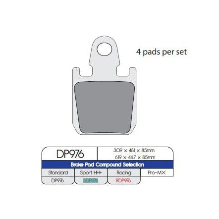 DP Brake Pads SDP976 SDP SPORT HH+ Brake Pads