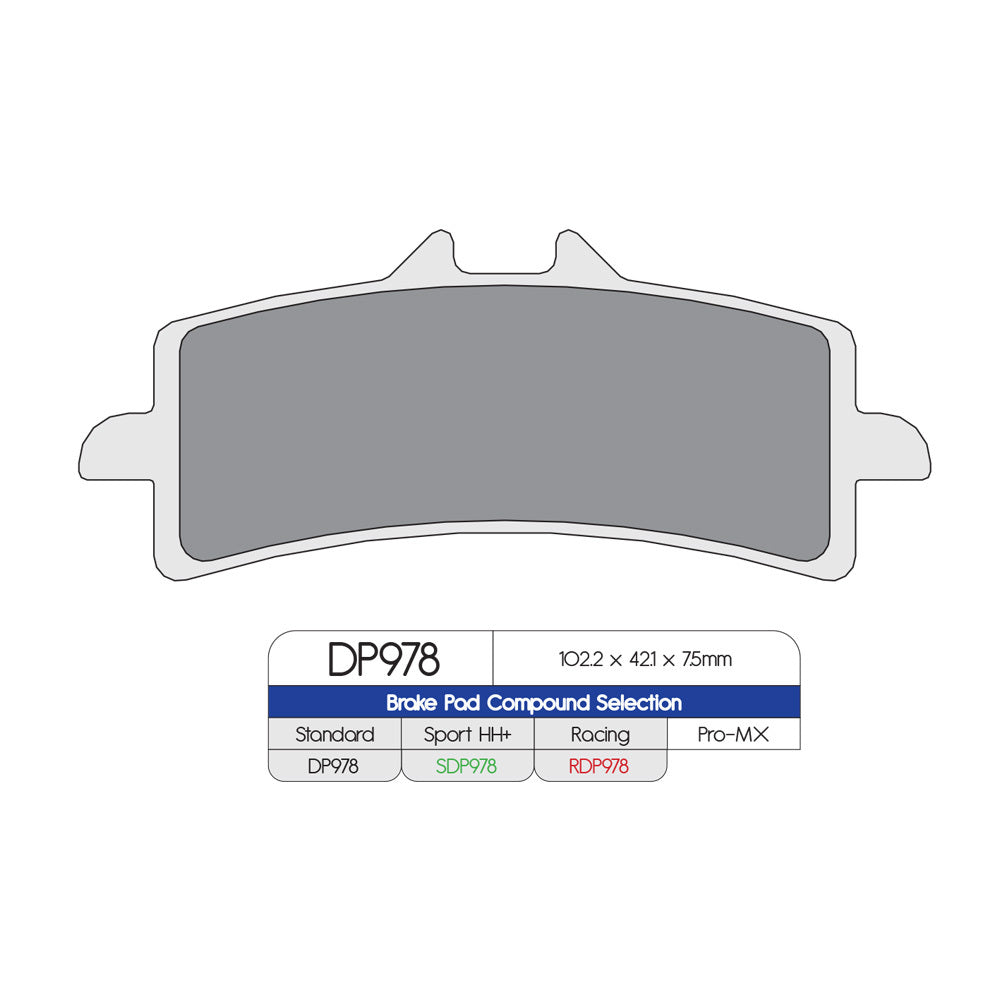 DP Brake Pads SDP978 SDP SPORT HH+ Brake Pads