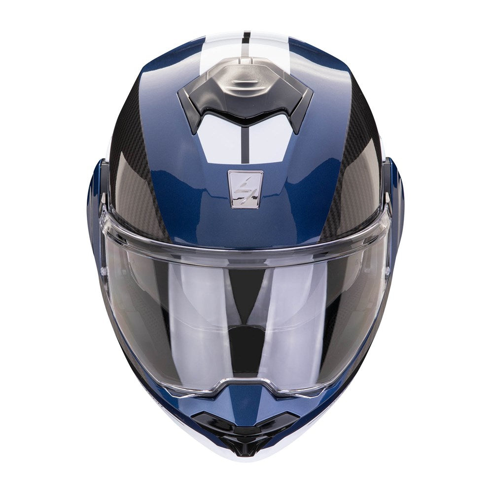 Scorpion EXO-Tech Evo Team Blue/Black/White Helmet