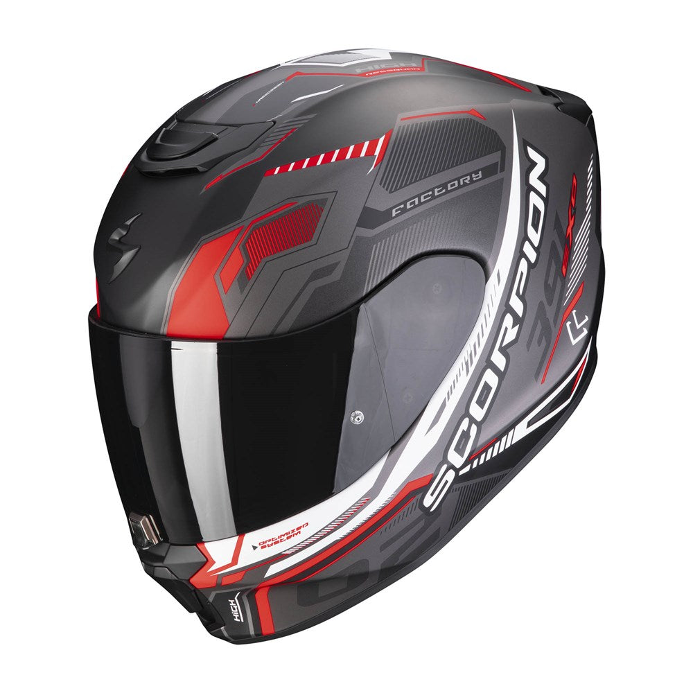 Scorpion EXO-391 Haut Matte Black/Silver/Red Helmet