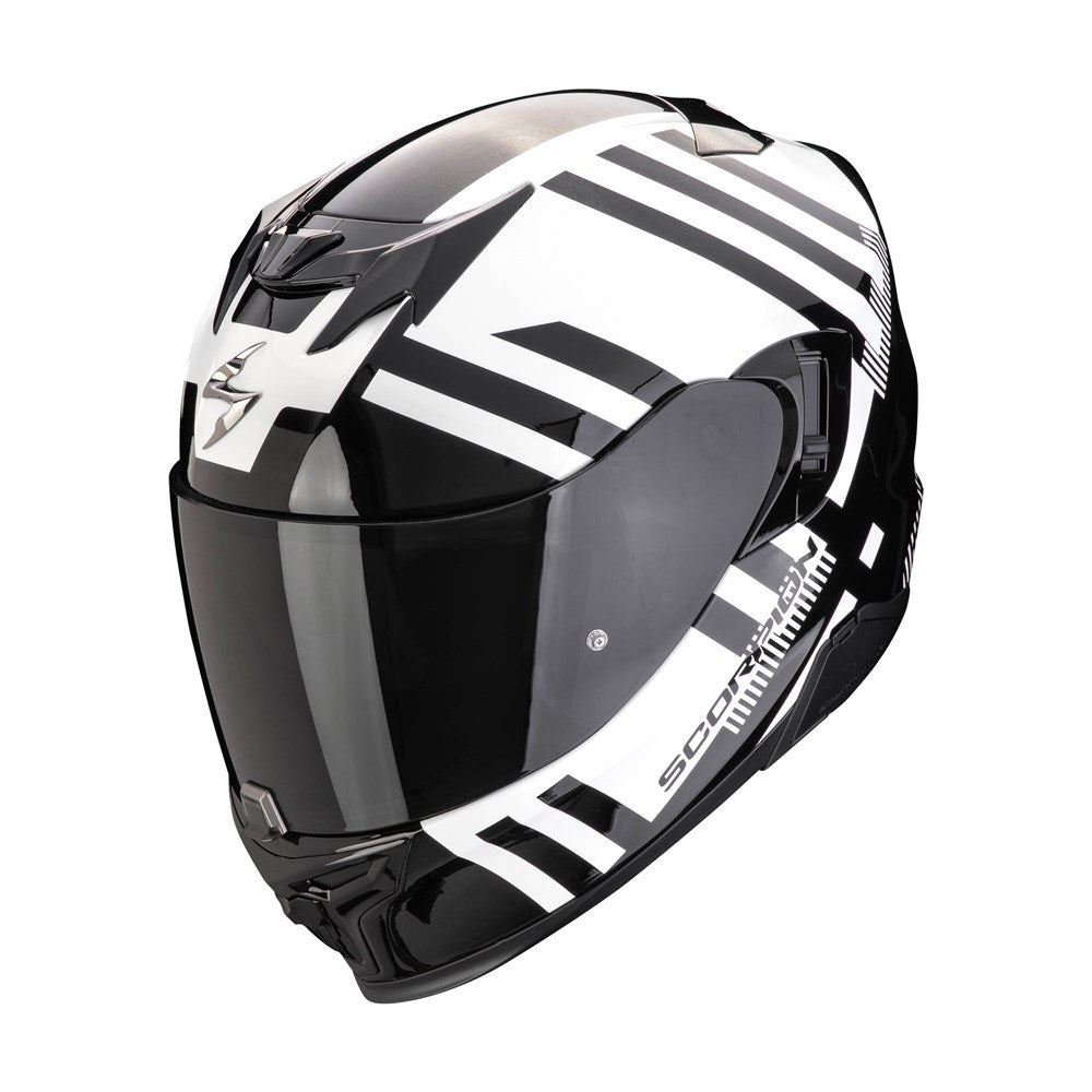 Scorpion EXO-520 Evo Air Banshee Pearl White/Black Helmet