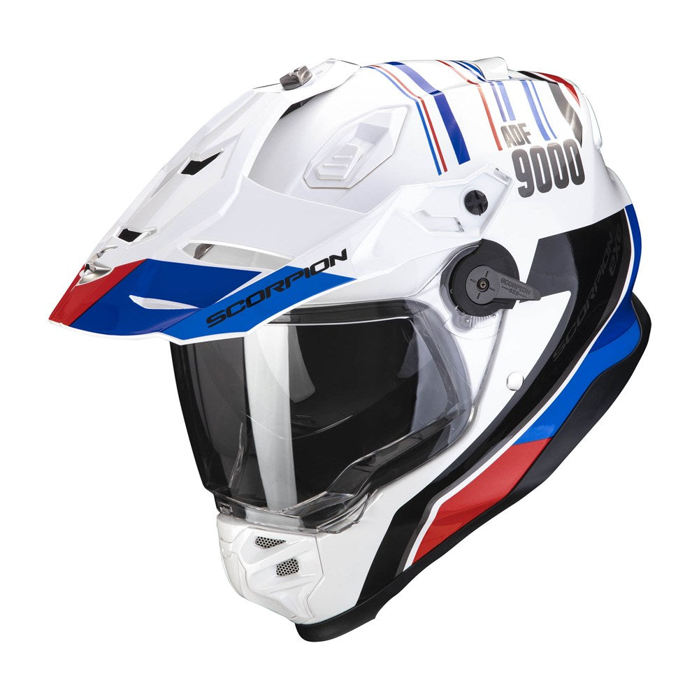 Scorpion ADF-9000 Air Desert White/Blue/Red Helmet