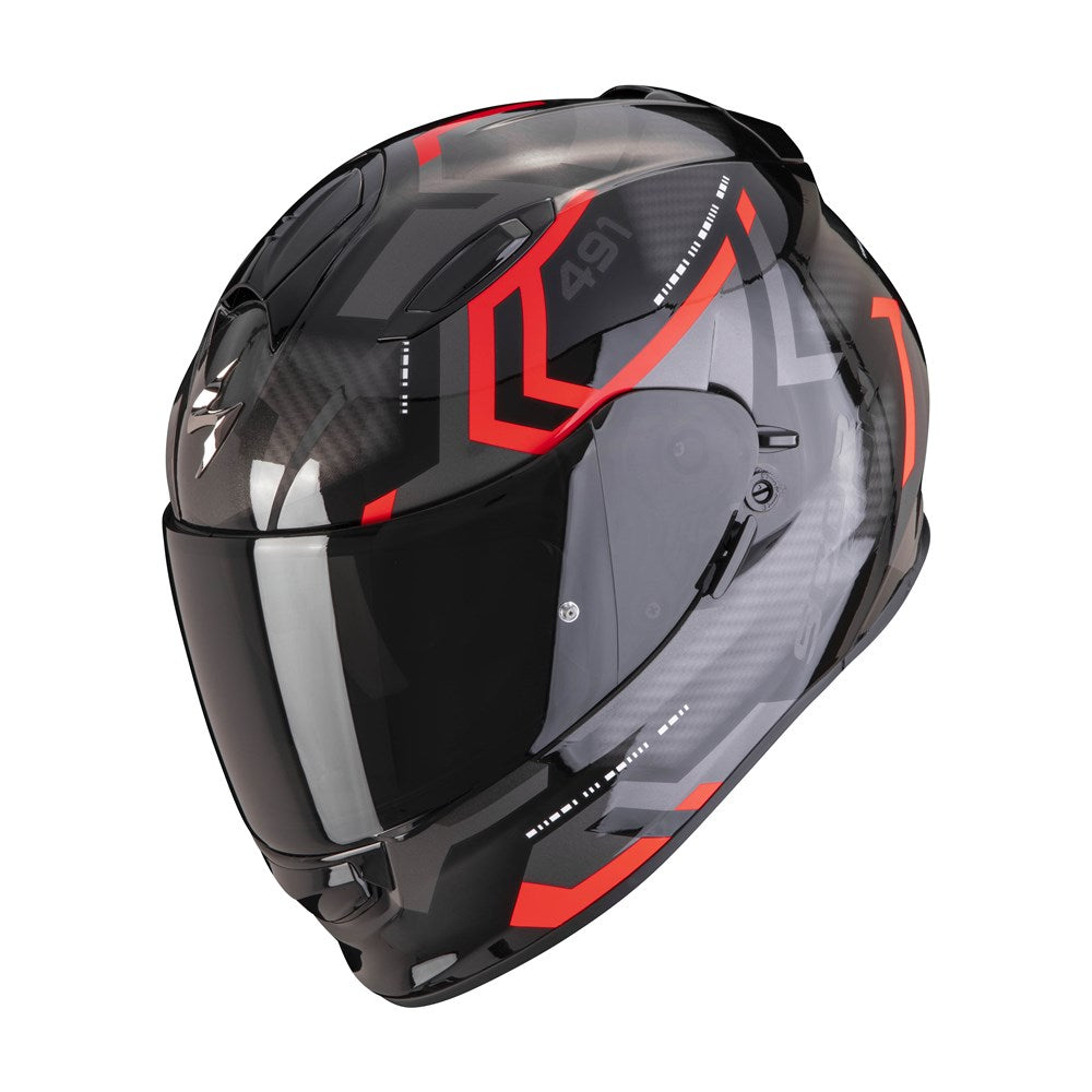 Scorpion EXO-491 Spin Black/Red Helmet