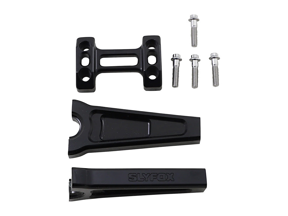 Slyfox Performance SF-0602-1157 6" Straight Risers Black for 1" Handlebar