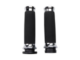 Slyfox Performance SF-0630-3084 Handgrips Chrome for Harley-Davidson Big Twin 08-24 Models w/Throttle-By-Wire