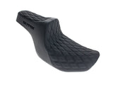 Slyfox Performance SF-0801-2150 Highnoon Dual Seat w/Black Double Diamond Stitch for Harley-Davidson CVO Touring 23-Up/Street Glide/Road Glide 24-Up/Touring 25-Up