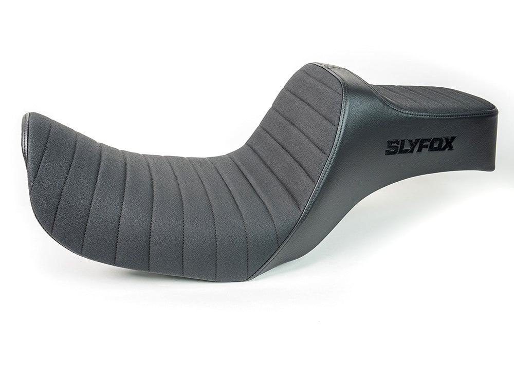 Slyfox Performance SF-0803-0759 Highnoon Tuck N Roll Dual Seat for Harley-Davidson Dyna 96-03