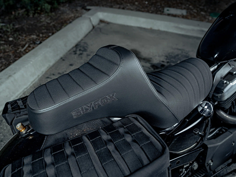 Slyfox Performance SF-0804-0828 Highnoon Tuck N Roll Dual Seat for Harley-Davidson Sportster 04-21