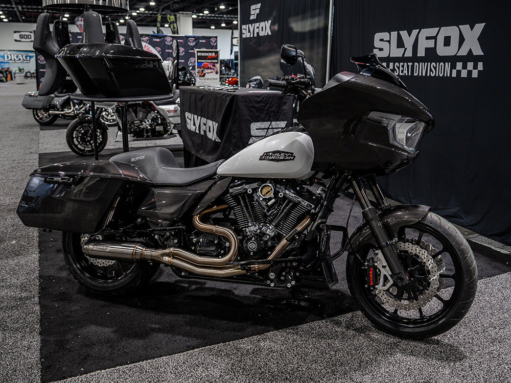 Slyfox Performance SF-0928-0123 Carbon Fiber Pushrod Cover Kit for Harley-Davidson Milwaukee-Eight 17-Up