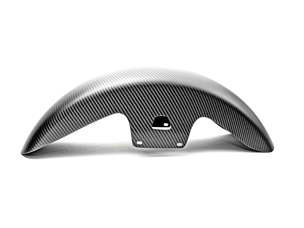 Slyfox Performance SF-1401-1080 Mid Length Carbon Front Fender Matte Finish for most Harley-Davidson Touring 14-24 w/19" Front Wheel