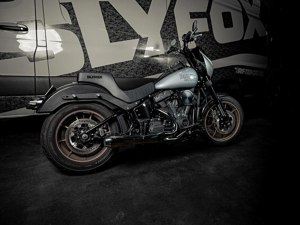 Slyfox Performance SF-1401-1083 Carbon Rear Fender Gloss Finish for Harley-Davidson Softail Low Rider 18-20/Low Rider S 20-Up/Low Rider ST 22-25