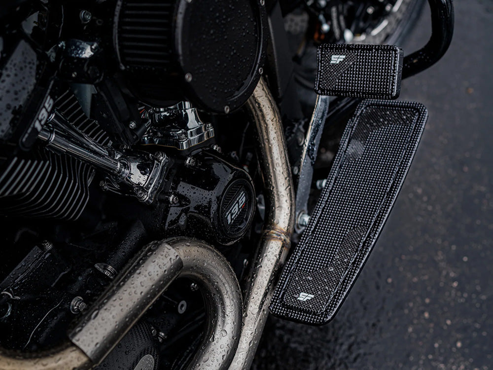 Slyfox Performance SF-1610-0698 Bagger Brake Pad Black for Harley-Davidson Touring 80-Up/FL Softail 86-17/Dyna Switchback 12-16