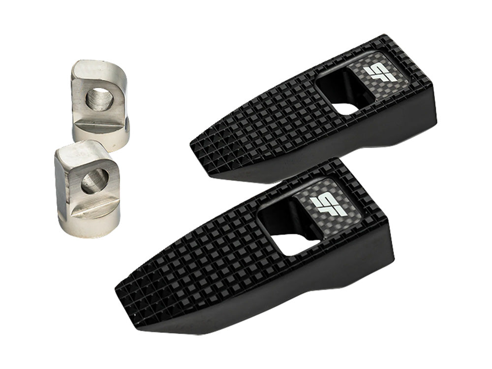 Slyfox Performance SF-1620-2523 Slim Speed Footpegs Black w/H-D Male Mount