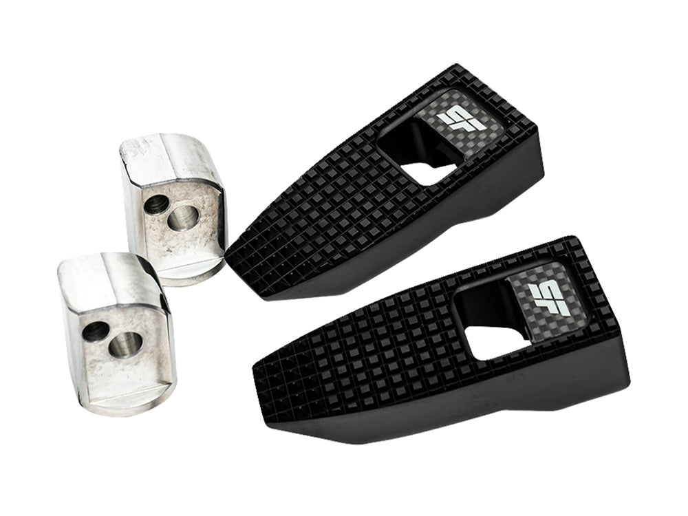 Slyfox Performance SF-1620-2527 Slim Speed Rear Footpegs Black for Harley-Davidson Softail 18-Up