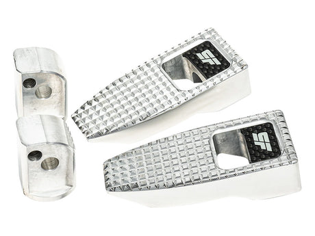 Slyfox Performance SF-1620-2528 Slim Speed Rear Footpegs Polished for Harley-Davidson Softail 18-Up
