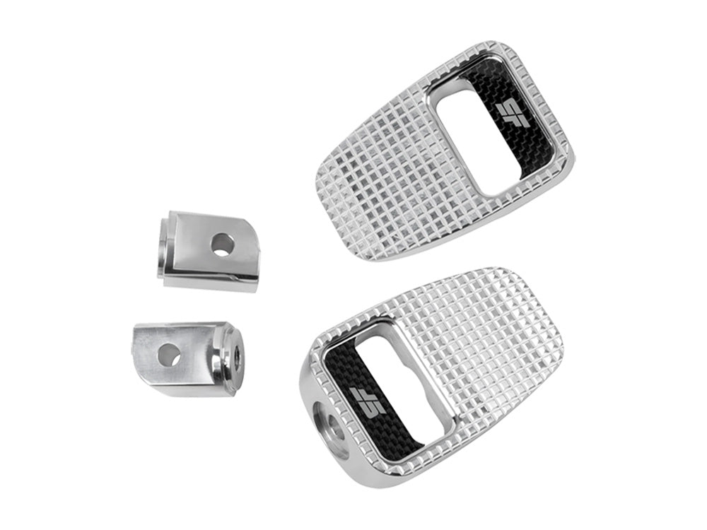 Slyfox Performance SF-1620-2534 Fatty Rear Footpegs Polished for Harley-Davidson Softail 18-Up