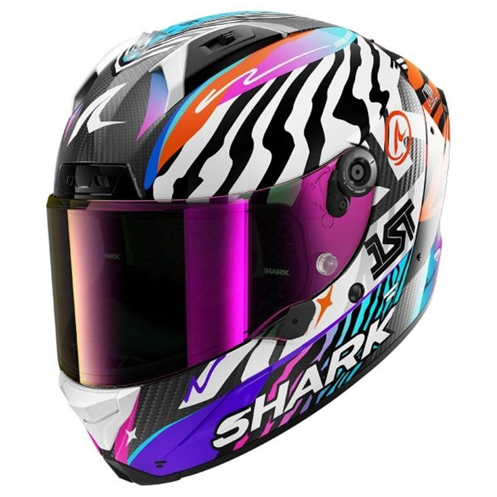 Shark Aeron Speed-Fancy White/Orange Helmet