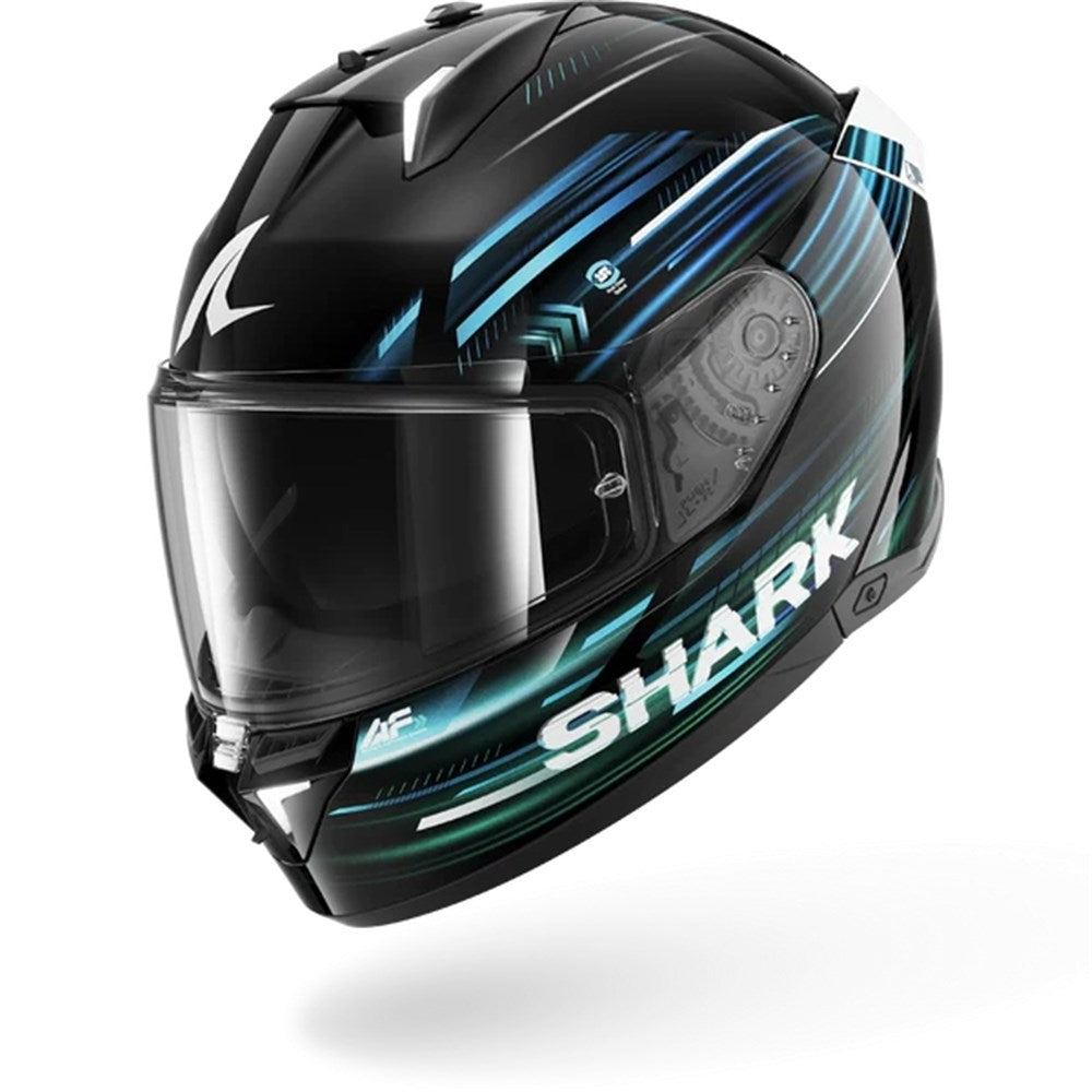 Shark Skwal i3 Light-Blur Black/Blue/Green Helmet