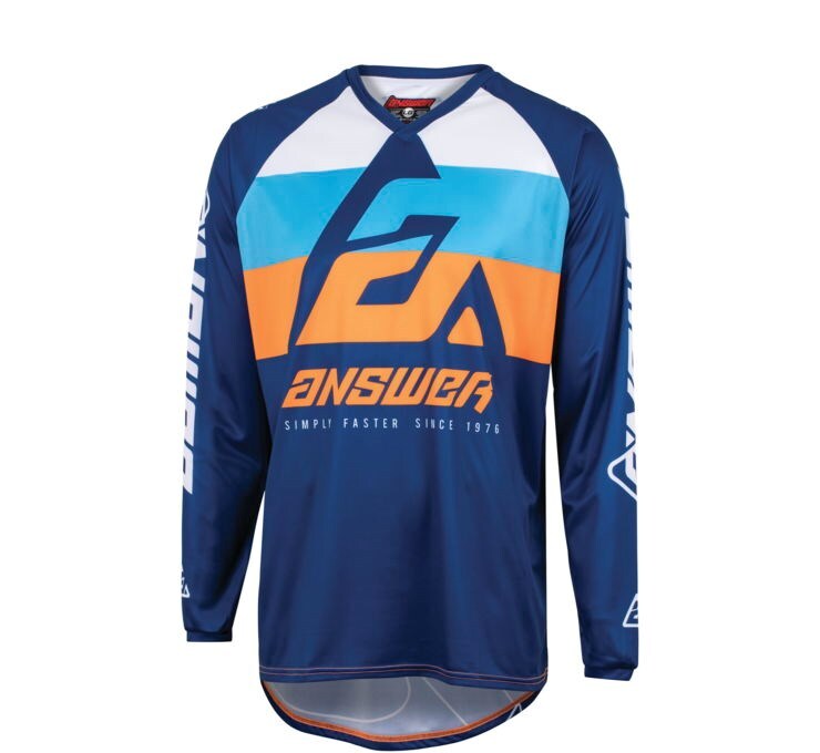 Answer A23 Syncron CC Blue/Hyper Orange/Black Jersey