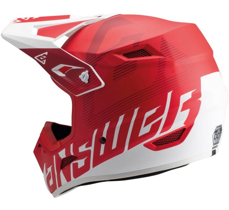 Answer A23 AR1 V2 Bold Red/White Helmet