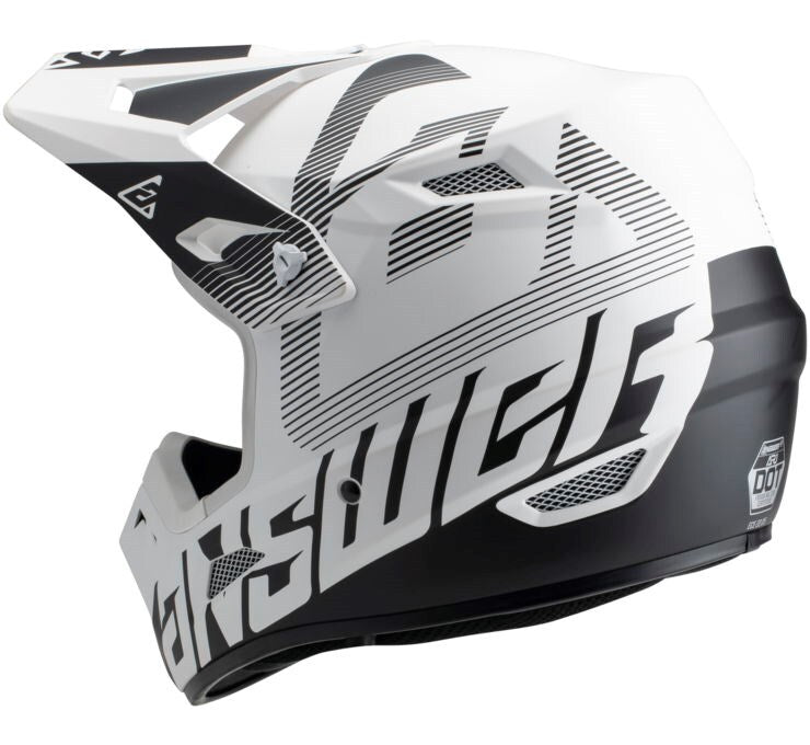 Answer A23 AR1 V2 Bold White/Black Helmet