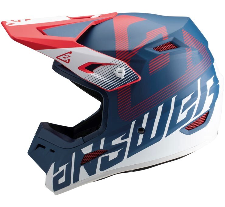 Answer A23 AR1 V2 Bold Red/White/Blue Helmet