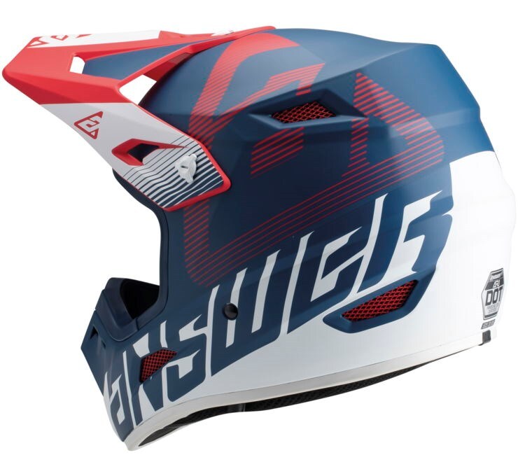 Answer A23 AR1 V2 Bold Red/White/Blue Helmet