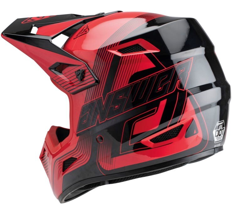 Answer A23 AR1 Vendetta Red/Black Helmet