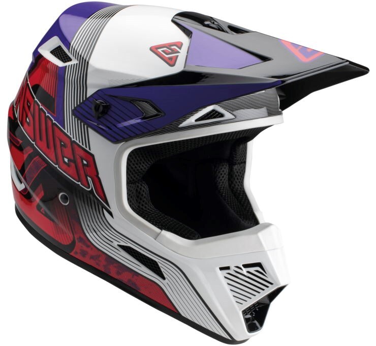 Answer A23 AR1 Vendetta Red/White/Purple Helmet