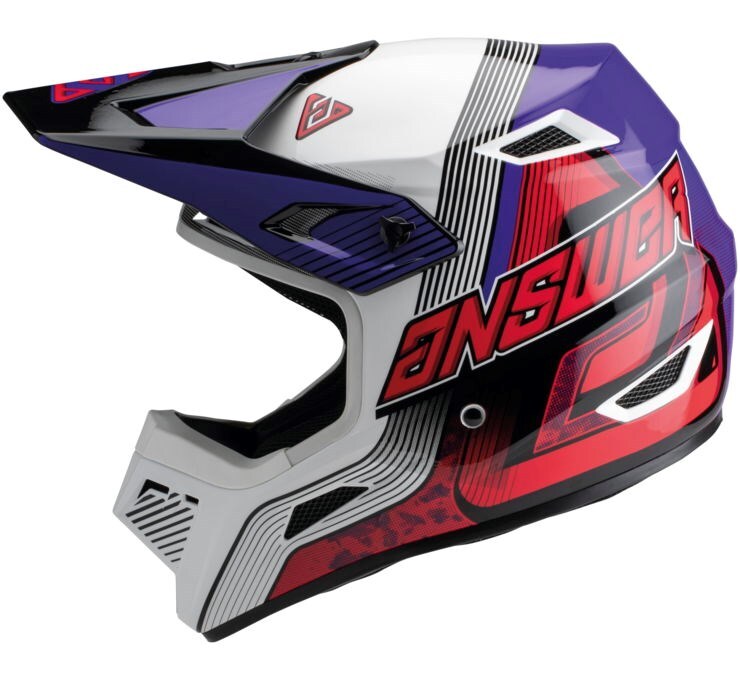 Answer A23 AR1 Vendetta Red/White/Purple Helmet