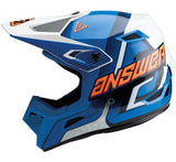 Answer A23 AR1 Vendetta Blue/White/Hyper Orange Helmet