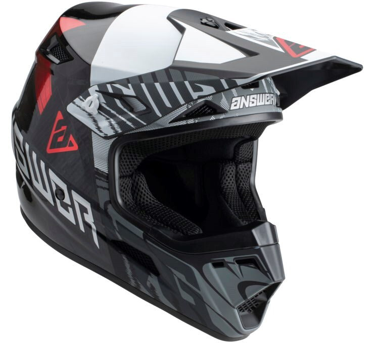 Answer A23 AR3 Ronin Black/White/Crimson Helmet