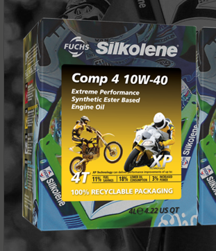 Silkolene Comp 4 10W-40 XP Synthetic Ester Based Engine Oil 4L Cube