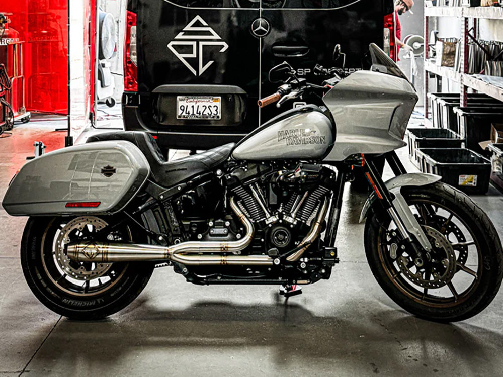 SP Concepts SPC-1-005 Mid Length 2-1 Exhaust Stainless Steel for Harley-Davidson Softail 18-24 Non-240 Rear Tyre Models