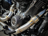 SP Concepts SPC-1-005-PF Elsinore 2-1 Mid Length Exhaust w/ProFlo Headers Stainless Steel for Harley-Davidson Softail 18-Up w/Non-240 Rear Tyre Models