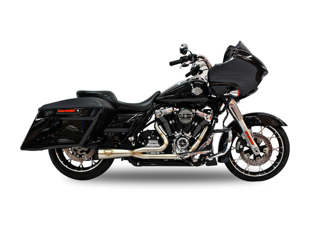 SP Concepts SPC-2-002 Cutback 2-1 Exhaust Stainless Steel w/Black End Cap for Touring 17-Up