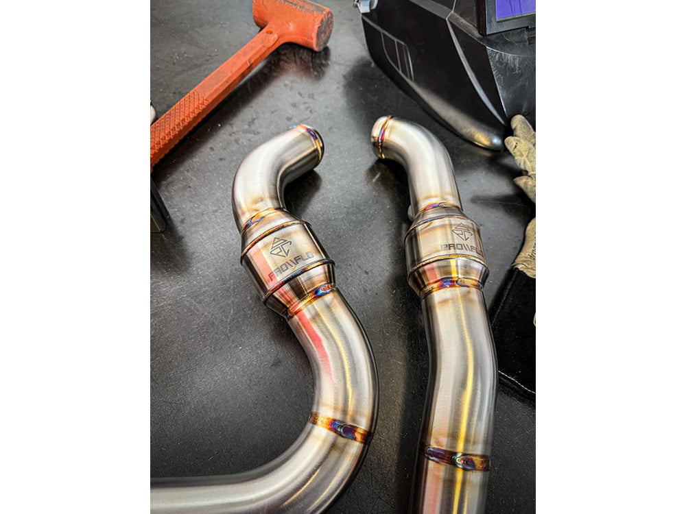 SP Concepts SPC-PF-2-5 ProFlo Header Pipe Upgrade Stainless Steel for Harley-Davidson Touring 17-Up w/SP Concepts Elsinore Mid Length Exhaust