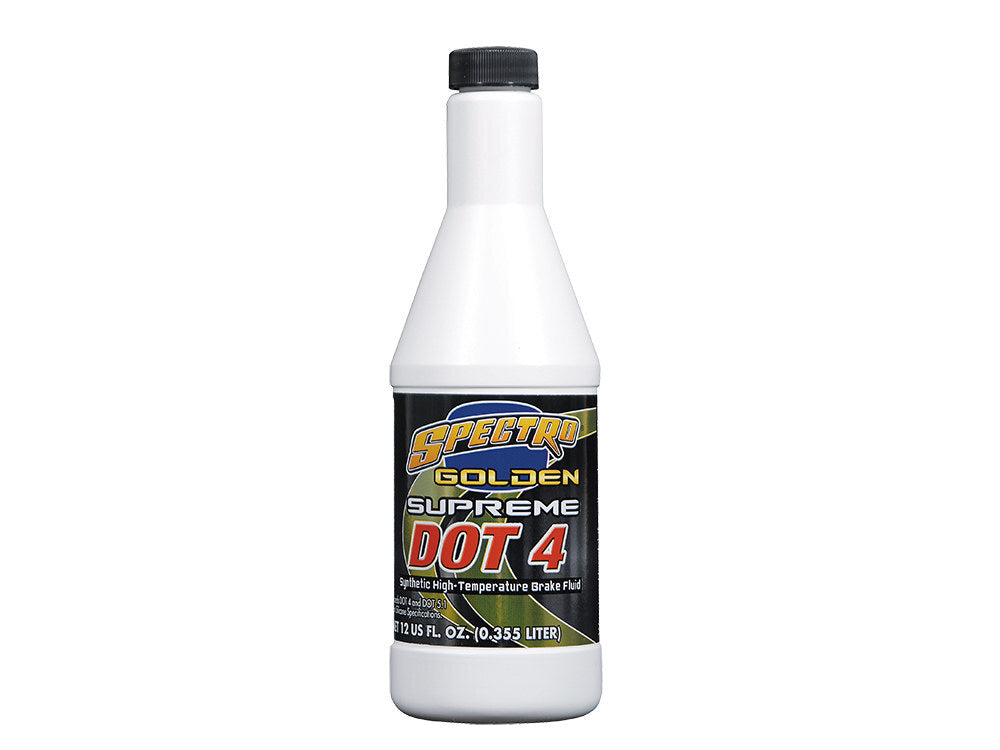 Spectro Performance Oil SPE-I.GSBF Golden Supreme DOT 4 Brake Fluid 12oz Bottle (355ml)