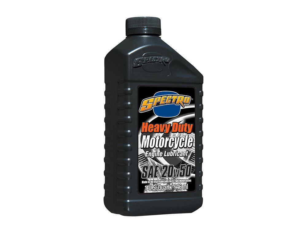 Spectro Performance Oil SPE-R.HD25 Heavy Duty Engine Oil 20w50 1 Quart Bottle (946ml) for Big Twin 84-Up