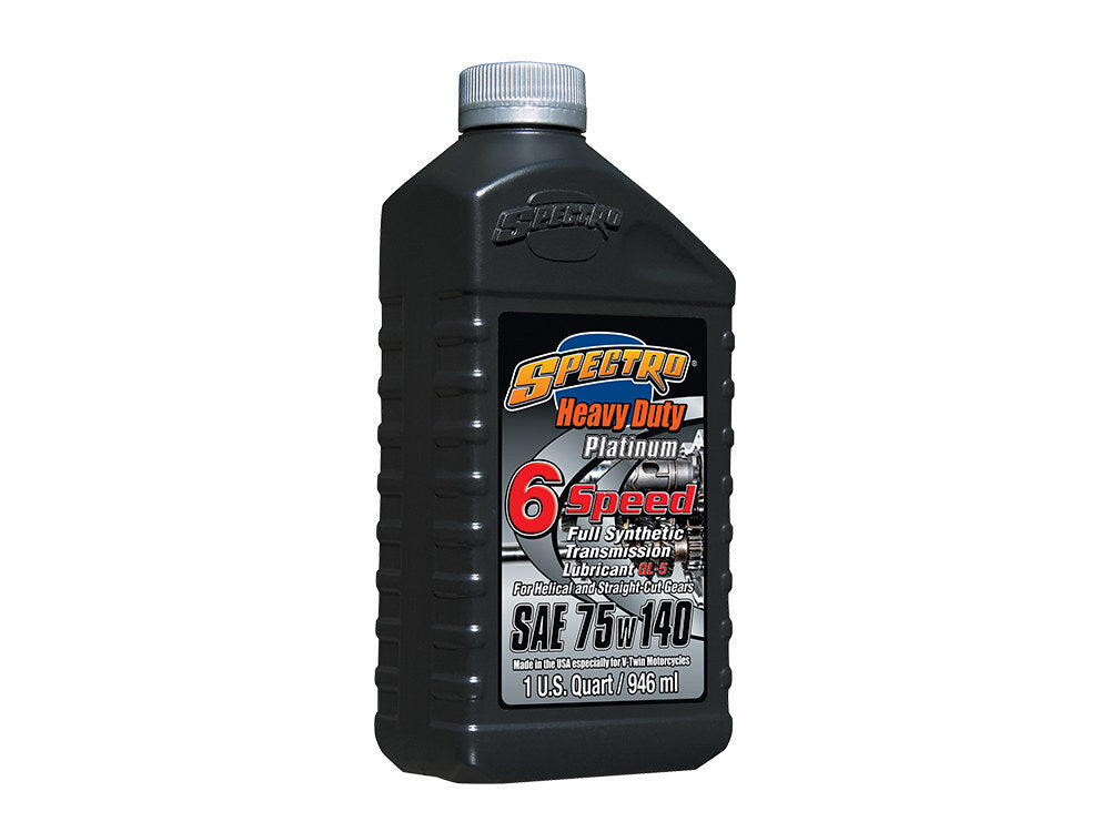 Spectro Performance Oil SPE-R.HDPG6 Heavy Duty Platinum Full Synthetic 6 Speed Transmission Oil 74w140 1 Quart Bottle (946ml) for Big Twin 06-Up