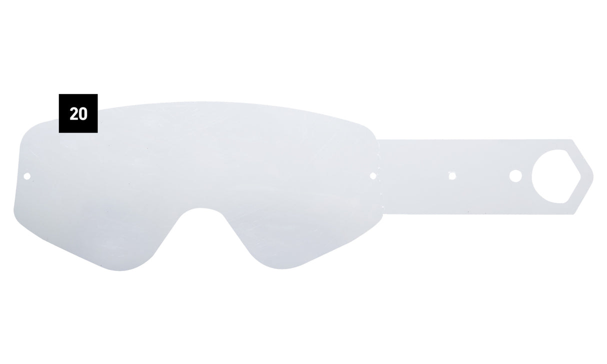 Spy Optic Clear Tear Offs for Klutch MX Goggles (20 Pack)